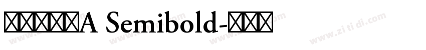 华康金刚黑A Semibold字体转换